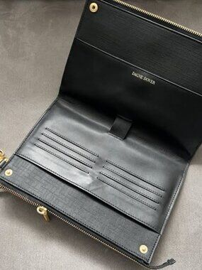 Dagne Dover Black Clutch